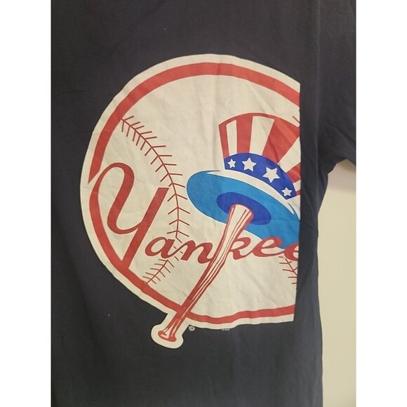 Vintage Nike MLB New York Yankees Graphic T Shirt Size X-L Navy Blue!! - Picture 2 of 6